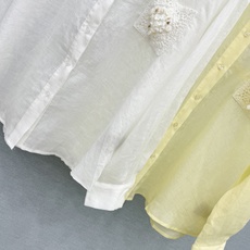 🛒𝐍𝐄𝐖 · 𝟐𝟎𝟐6/爆款现货【早春新款】设计师|2026蕾丝钩花拼接棉麻衬衫定制YB材质 舒适好穿 🛒𝐍𝐄𝐖 · 𝟐𝟎𝟐6/爆款现货【早春新款】设计师|2026蕾丝钩花拼接棉麻衬衫定制YB材质 舒适好穿
