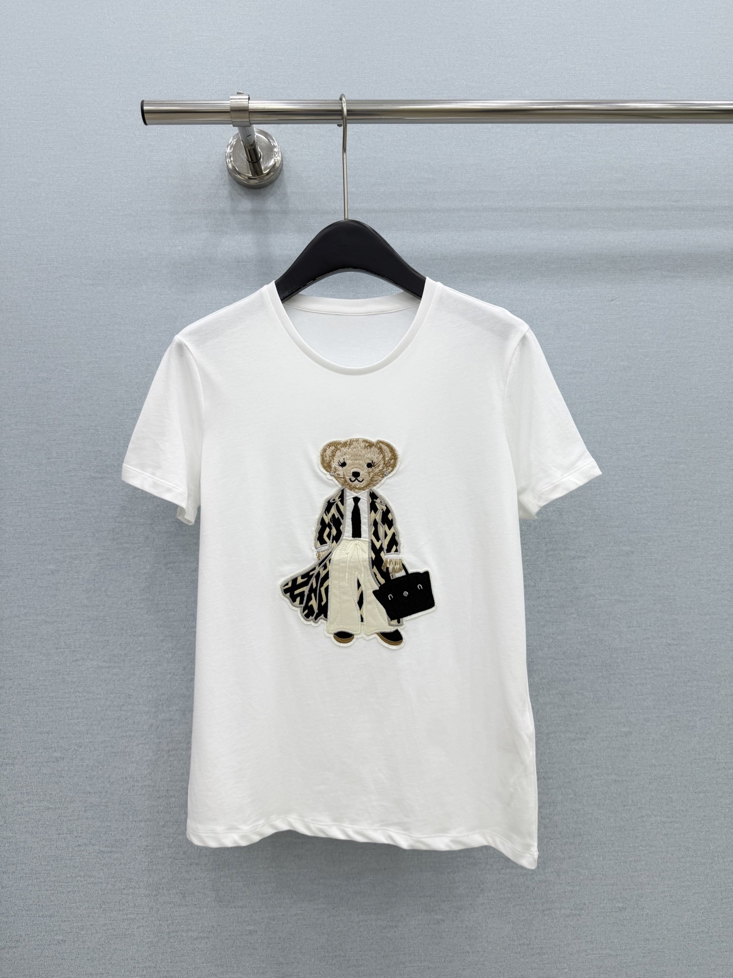 🛒𝐍𝐄𝐖 · 𝟐𝟎𝟐6/爆款现货【原版定制】Ral*拉夫 ｜2026新品专柜熊先生圆领极简刺绣𝑇𝑒𝑒定制