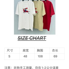 🛒𝐍𝐄𝐖 · 𝟐𝟎𝟐6/爆款现货【原版定制】Bur*|26新品刺绣短袖T恤精致宽松版型上身巨显瘦!男女同 🛒𝐍𝐄𝐖 · 𝟐𝟎𝟐6/爆款现货【原版定制】Bur*|26新品刺绣短袖T恤精致宽松版型上身巨显瘦!男女同