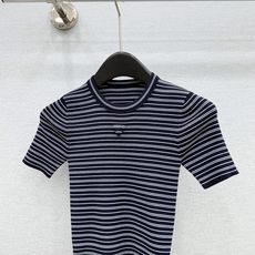 🛒𝐍𝐄𝐖 · 𝟐𝟎𝟐6/爆款现货【原版定制】Pra*|26新品短袖条纹针织T恤 系列款精致版型上身巨显瘦 🛒𝐍𝐄𝐖 · 𝟐𝟎𝟐6/爆款现货【原版定制】Pra*|26新品短袖条纹针织T恤 系列款精致版型上身巨显瘦