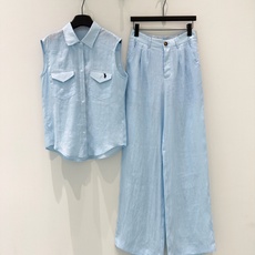 🛒𝐍𝐄𝐖 · 𝟐𝟎𝟐6/爆款现货【春夏上新】设计师|26新品亚麻衬衫马甲长裤套装!高端定制无袖衬衫,搭配 🛒𝐍𝐄𝐖 · 𝟐𝟎𝟐6/爆款现货【春夏上新】设计师|26新品亚麻衬衫马甲长裤套装!高端定制无袖衬衫,搭配