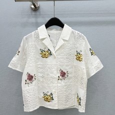 🛒𝐍𝐄𝐖 · 𝟐𝟎𝟐6/爆款现货原单品质 小众*|2026新品水溶拼接刺绣翻领衬衫精致版型,高级肌理细 🛒𝐍𝐄𝐖 · 𝟐𝟎𝟐6/爆款现货原单品质 小众*|2026新品水溶拼接刺绣翻领衬衫精致版型,高级肌理细