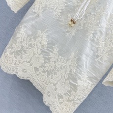 🛒𝐍𝐄𝐖 · 𝟐𝟎𝟐6/爆款现货原单品质 小众*|2026新款花边水溶欧根纱衬衫精致版型,蕾丝拼接,高 🛒𝐍𝐄𝐖 · 𝟐𝟎𝟐6/爆款现货原单品质 小众*|2026新款花边水溶欧根纱衬衫精致版型,蕾丝拼接,高