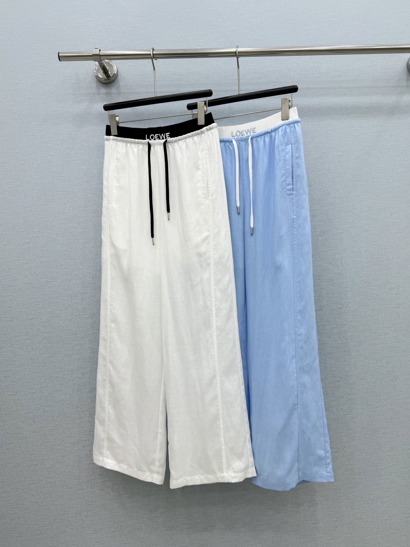 🛒𝐍𝐄𝐖 · 𝟐𝟎𝟐6/爆款现货【原单品质】Loe*｜2026新品订染刺绣麻料休闲裤 定制YB 亚麻材质