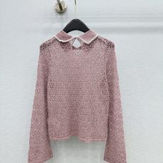 🛒𝐍𝐄𝐖 · 𝟐𝟎𝟐6/爆款现货【原单品质】小众|2026早秋翻领镂空钩花针织衫老钱风穿搭 绝美上身效 🛒𝐍𝐄𝐖 · 𝟐𝟎𝟐6/爆款现货【原单品质】小众|2026早秋翻领镂空钩花针织衫老钱风穿搭 绝美上身效