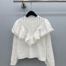 🛒𝐍𝐄𝐖 · 𝟐𝟎𝟐6/爆款现货 原单品质 小众*|2026新品水溶花边衬衫 精致版型,高级肌理细腻 极简主义常规剪 🛒𝐍𝐄𝐖 · 𝟐𝟎𝟐6/爆款现货 原单品质 小众*|2026新品水溶花边衬衫 精致版型,高级肌理细腻 极简主义常规剪