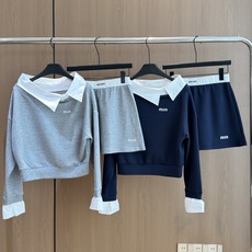 🛒𝐍𝐄𝐖 · 𝟐𝟎𝟐6/爆款现货 【秋冬上新】设计师|26新品休闲套装! 高端定制衬衫拼接假两件上衣 搭配松紧腰裤裙 极 🛒𝐍𝐄𝐖 · 𝟐𝟎𝟐6/爆款现货 【秋冬上新】设计师|26新品休闲套装! 高端定制衬衫拼接假两件上衣 搭配松紧腰裤裙 极