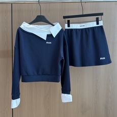 🛒𝐍𝐄𝐖 · 𝟐𝟎𝟐6/爆款现货 【秋冬上新】设计师|26新品休闲套装! 高端定制衬衫拼接假两件上衣 搭配松紧腰裤裙 极 🛒𝐍𝐄𝐖 · 𝟐𝟎𝟐6/爆款现货 【秋冬上新】设计师|26新品休闲套装! 高端定制衬衫拼接假两件上衣 搭配松紧腰裤裙 极