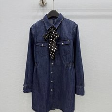 🛒𝐍𝐄𝐖 · 𝟐𝟎𝟐6/爆款现货 【秋冬上新】Va*|2026新品波点丝巾牛仔收腰连衣裙 系列款 定制YB斜纹棉牛仔材 🛒𝐍𝐄𝐖 · 𝟐𝟎𝟐6/爆款现货 【秋冬上新】Va*|2026新品波点丝巾牛仔收腰连衣裙 系列款 定制YB斜纹棉牛仔材