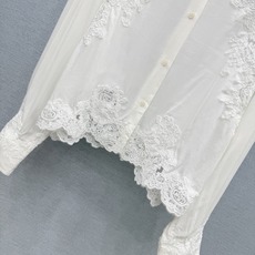 🛒𝐍𝐄𝐖 · 𝟐𝟎𝟐6/爆款现货 原单品质 小众*|2026新品水溶花边刺绣衬衫 精致版型,高级肌理细腻 极简主义常 🛒𝐍𝐄𝐖 · 𝟐𝟎𝟐6/爆款现货 原单品质 小众*|2026新品水溶花边刺绣衬衫 精致版型,高级肌理细腻 极简主义常