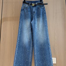 🛒𝐍𝐄𝐖 · 𝟐𝟎𝟐6/爆款现货 【秋冬上新】设计师|26新款流苏双C刺绣直筒牛仔裤 爆单款 气质女神必入 定制专属 🛒𝐍𝐄𝐖 · 𝟐𝟎𝟐6/爆款现货 【秋冬上新】设计师|26新款流苏双C刺绣直筒牛仔裤 爆单款 气质女神必入 定制专属