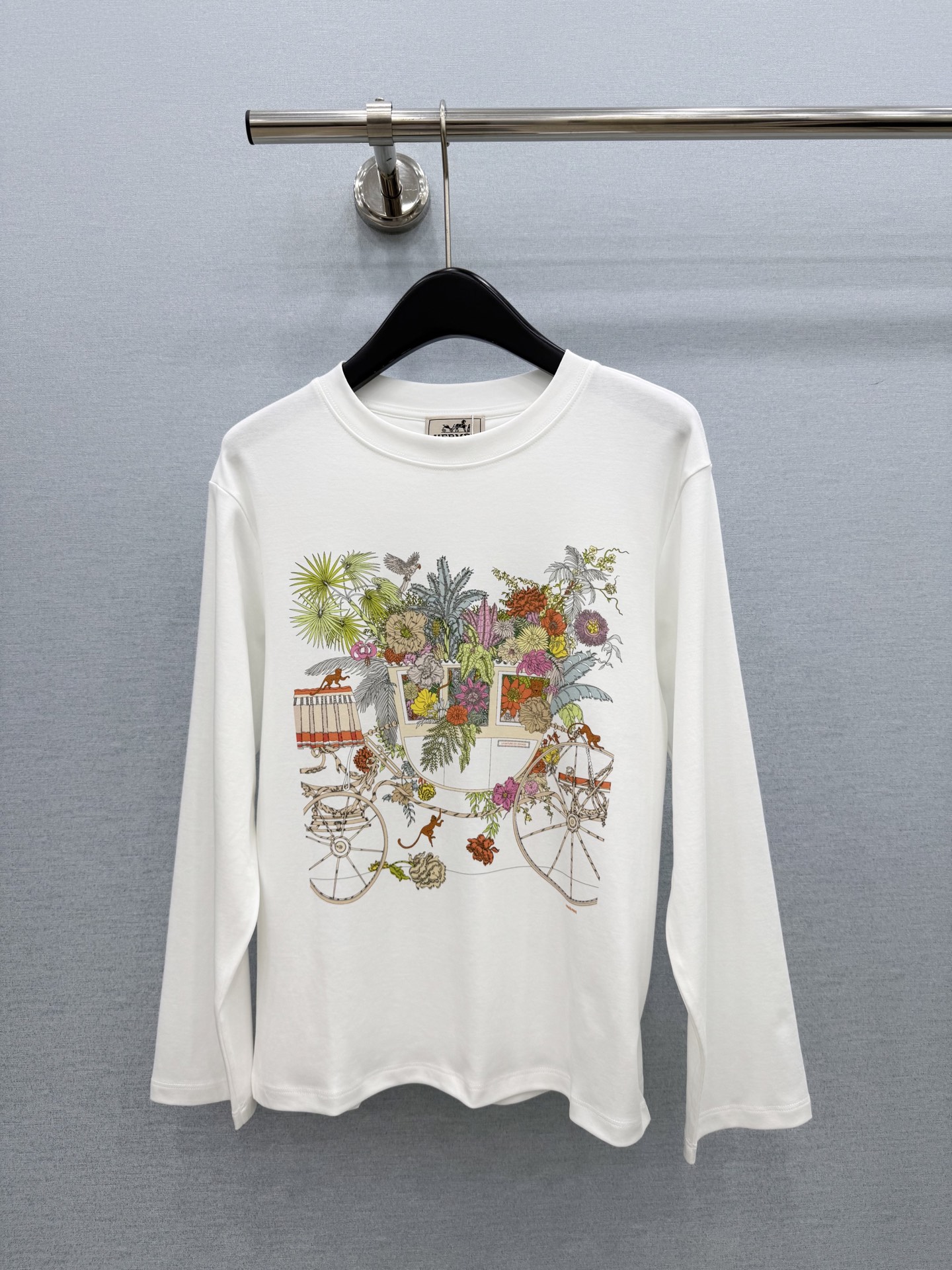 🛒𝐍𝐄𝐖 · 𝟐𝟎𝟐6/爆款现货 【原单品质】 小众｜2026新款印花长袖T恤 高订面料，减龄百搭版型  ，上身的触感谁