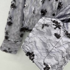 🛒𝐍𝐄𝐖 · 𝟐𝟎𝟐6/爆款现货 原单品质 小众*|2026新品珠片网纱花边衬衫 【系列款】 精致版型,高级肌理细腻 🛒𝐍𝐄𝐖 · 𝟐𝟎𝟐6/爆款现货 原单品质 小众*|2026新品珠片网纱花边衬衫 【系列款】 精致版型,高级肌理细腻