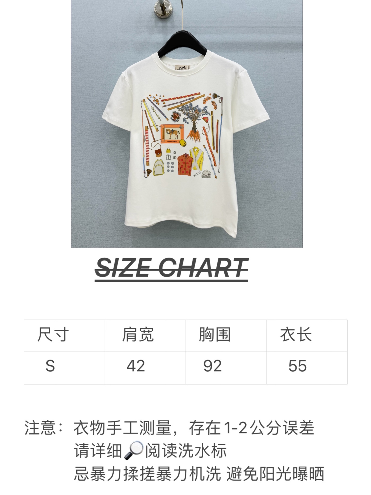 🛒𝐍𝐄𝐖 · 𝟐𝟎𝟐6/爆款现货 【原单品质】Her*｜2026新款印花T恤 高订面料，百搭版型  ，上身的触感谁穿谁知