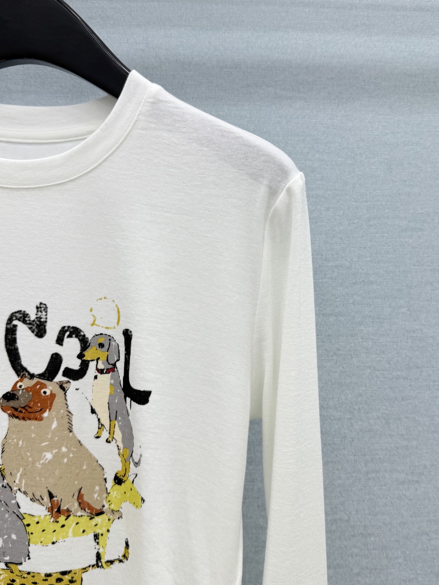 🛒𝐍𝐄𝐖 · 𝟐𝟎𝟐6/爆款现货 【原单品质】 小众｜2026新款印花褶皱长袖T恤 高订面料，减龄百搭版型  ，上身的触