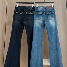 🛒𝐍𝐄𝐖 · 𝟐𝟎𝟐6/爆款现货 【秋冬上新】设计师|精致金链后袋|复古氛围感微喇牛仔裤🍂 双色水洗,黑调沉稳,蓝调复古 🛒𝐍𝐄𝐖 · 𝟐𝟎𝟐6/爆款现货 【秋冬上新】设计师|精致金链后袋|复古氛围感微喇牛仔裤🍂 双色水洗,黑调沉稳,蓝调复古