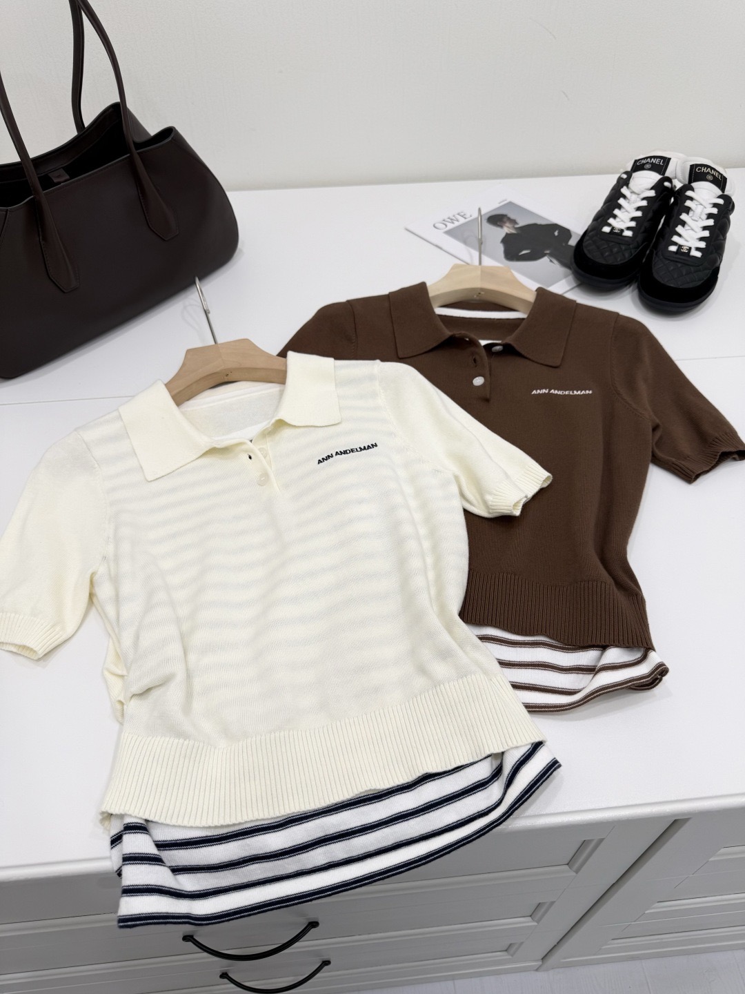 🛒𝐍𝐄𝐖 · 𝟐𝟎𝟐6/爆款现货 【高版本】An*｜翻领假两件针织衫 衣柜永远缺一件的基础单品！！ 剪裁真的特别考究！ 