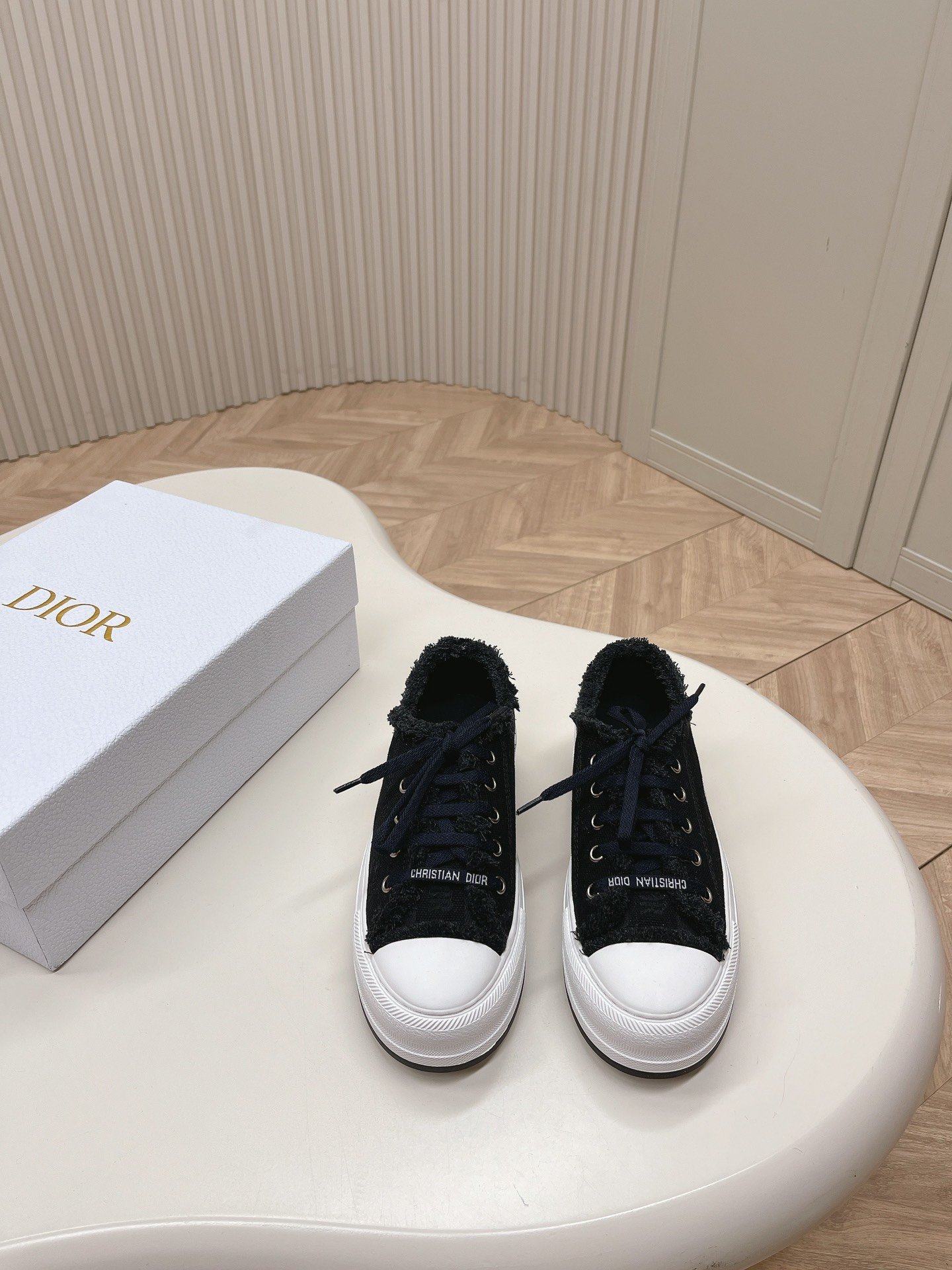 最新色系！顶级版本Dior迪奥2024Walkn系列老花刺绣厚底帆布鞋休闲运动鞋原版购入开发做货这款Wa