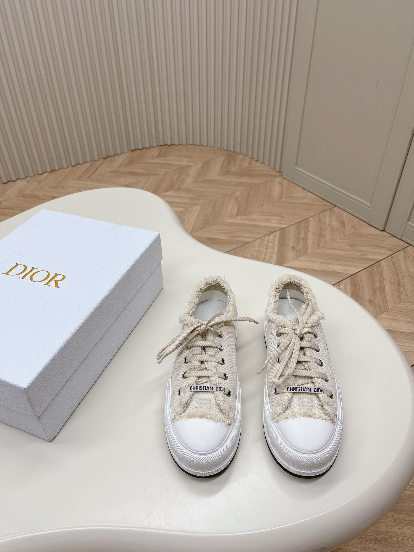 最新色系！顶级版本Dior迪奥2024Walkn系列老花刺绣厚底帆布鞋休闲运动鞋原版购入开发做货这款Wa