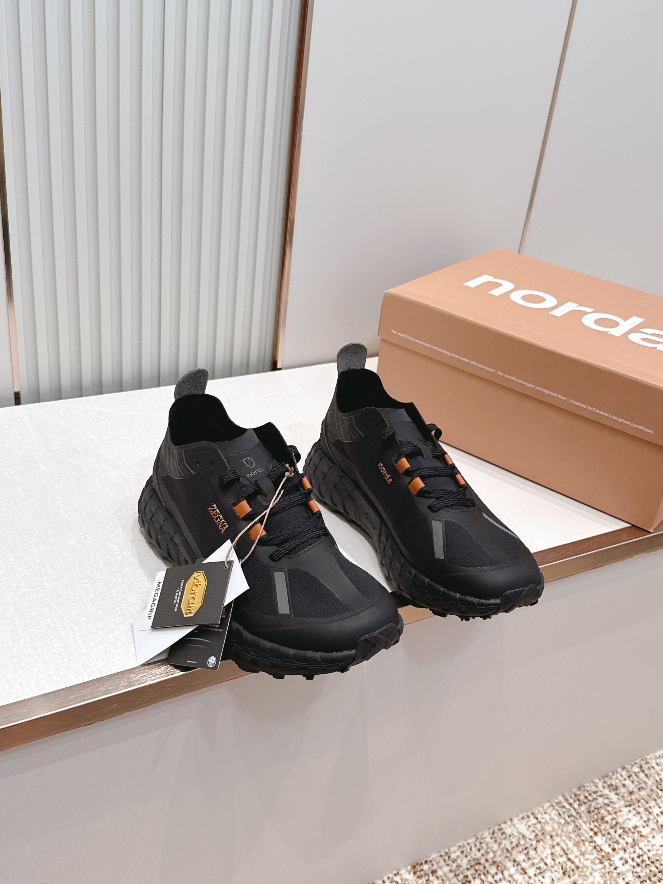 情侣款ZEGNA x norda™杰尼亚 联名款 户外 越野 跑步鞋 休闲 运动鞋 杰尼亚 x nord