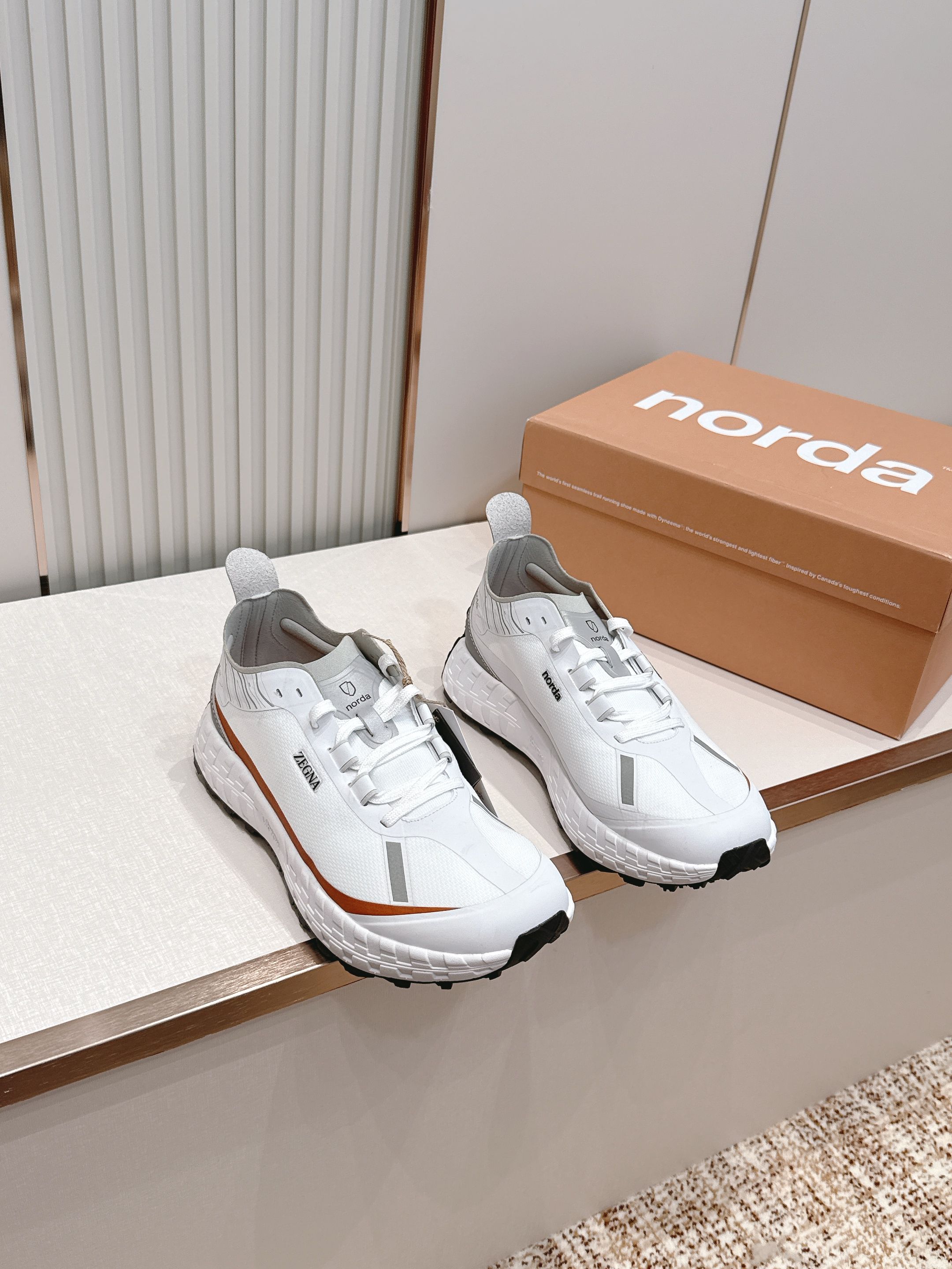 情侣款ZEGNA x norda™杰尼亚 联名款 户外 越野 跑步鞋 休闲 运动鞋 杰尼亚 x nord