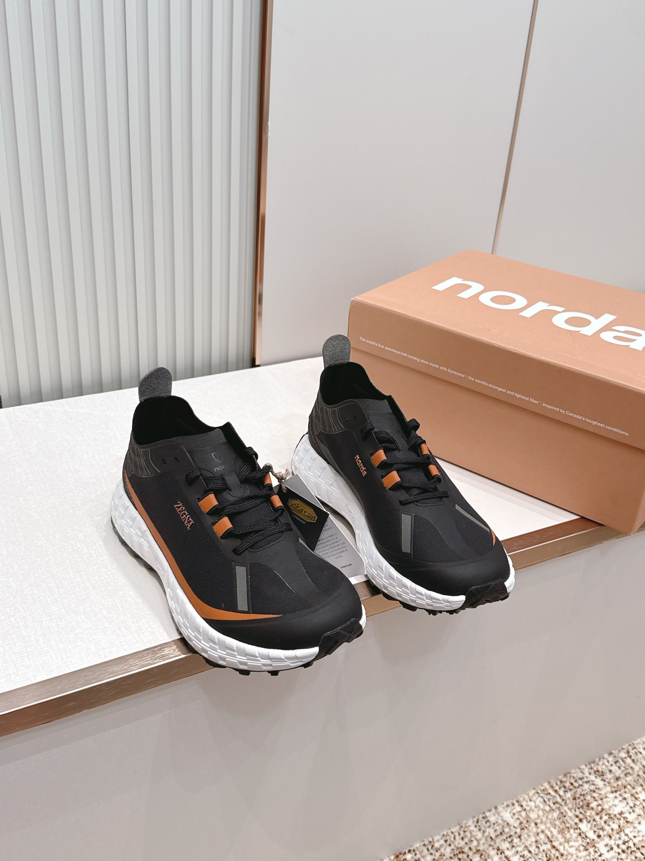 情侣款ZEGNA x norda™杰尼亚 联名款 户外 越野 跑步鞋 休闲 运动鞋 杰尼亚 x nord