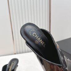 Chanel 香奈儿 法式复古 亮面漆皮拼色 高跟穆勒鞋 外穿懒人半拖 这双拼色穆勒鞋也太会了吧!!,亮 Chanel 香奈儿 法式复古 亮面漆皮拼色 高跟穆勒鞋 外穿懒人半拖 这双拼色穆勒鞋也太会了吧!!,亮