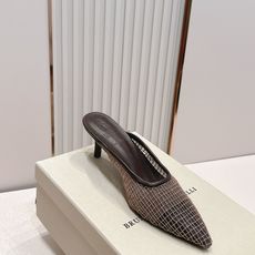 Brunello Cucinelli 26ss女士镶珠装饰休闲穆勒拖鞋凉鞋 BC新款新品女士条纹麂皮穆勒 Brunello Cucinelli 26ss女士镶珠装饰休闲穆勒拖鞋凉鞋 BC新款新品女士条纹麂皮穆勒