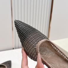Brunello Cucinelli 26ss女士镶珠装饰休闲穆勒拖鞋凉鞋 BC新款新品女士条纹麂皮穆勒 Brunello Cucinelli 26ss女士镶珠装饰休闲穆勒拖鞋凉鞋 BC新款新品女士条纹麂皮穆勒