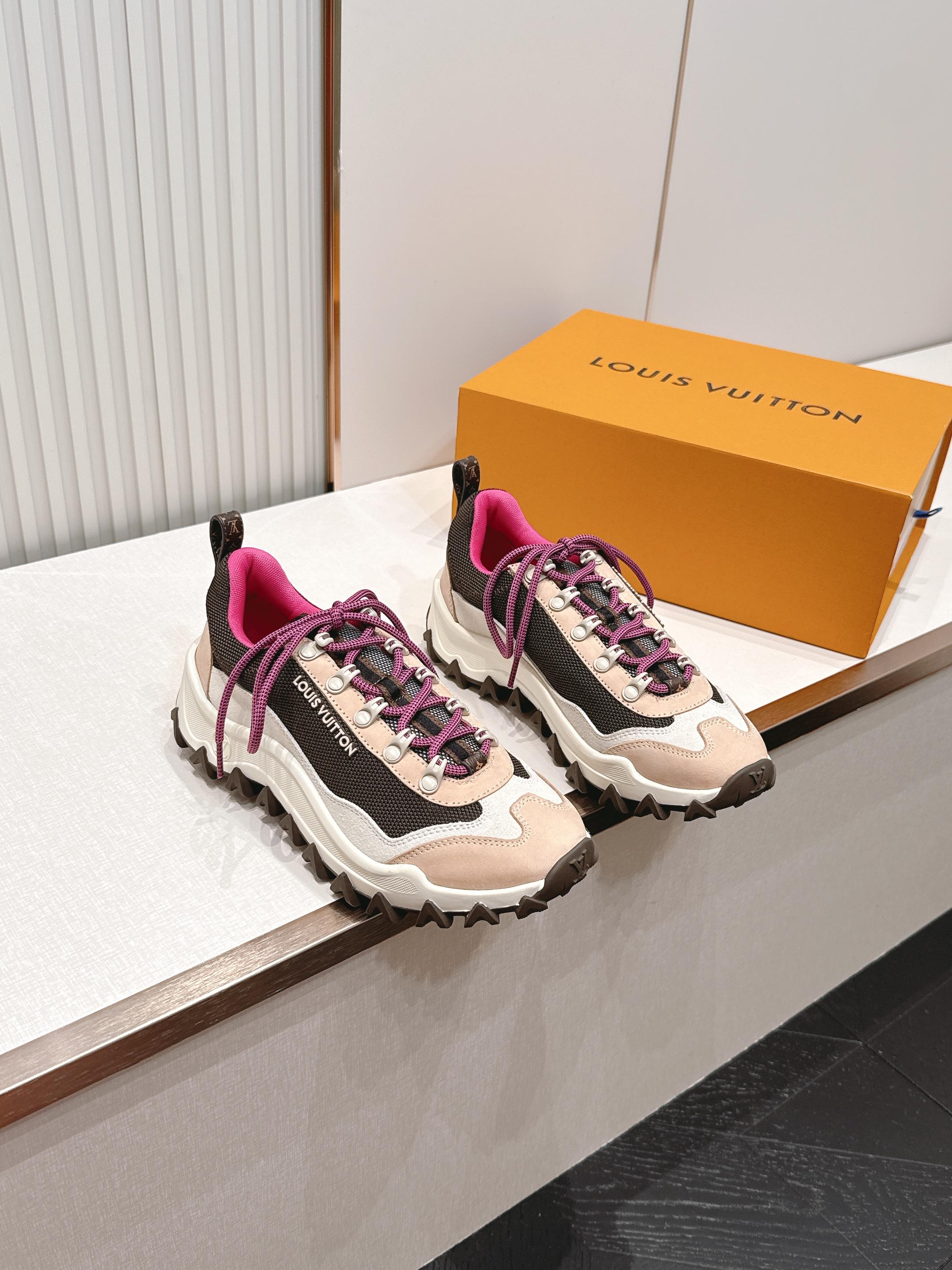 顶级版本 莞版 LV路易威登 L家驴牌Runner Tatic系列 厚底 休闲 运动鞋 跑鞋 登山鞋原版