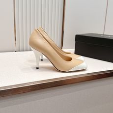 Chanel 香奈儿 新款高跟凉鞋单鞋 撞色拼接款复古千金风爆款,精致拼接设计搭配多色可选,轻奢显贵氛围 Chanel 香奈儿 新款高跟凉鞋单鞋 撞色拼接款复古千金风爆款,精致拼接设计搭配多色可选,轻奢显贵氛围
