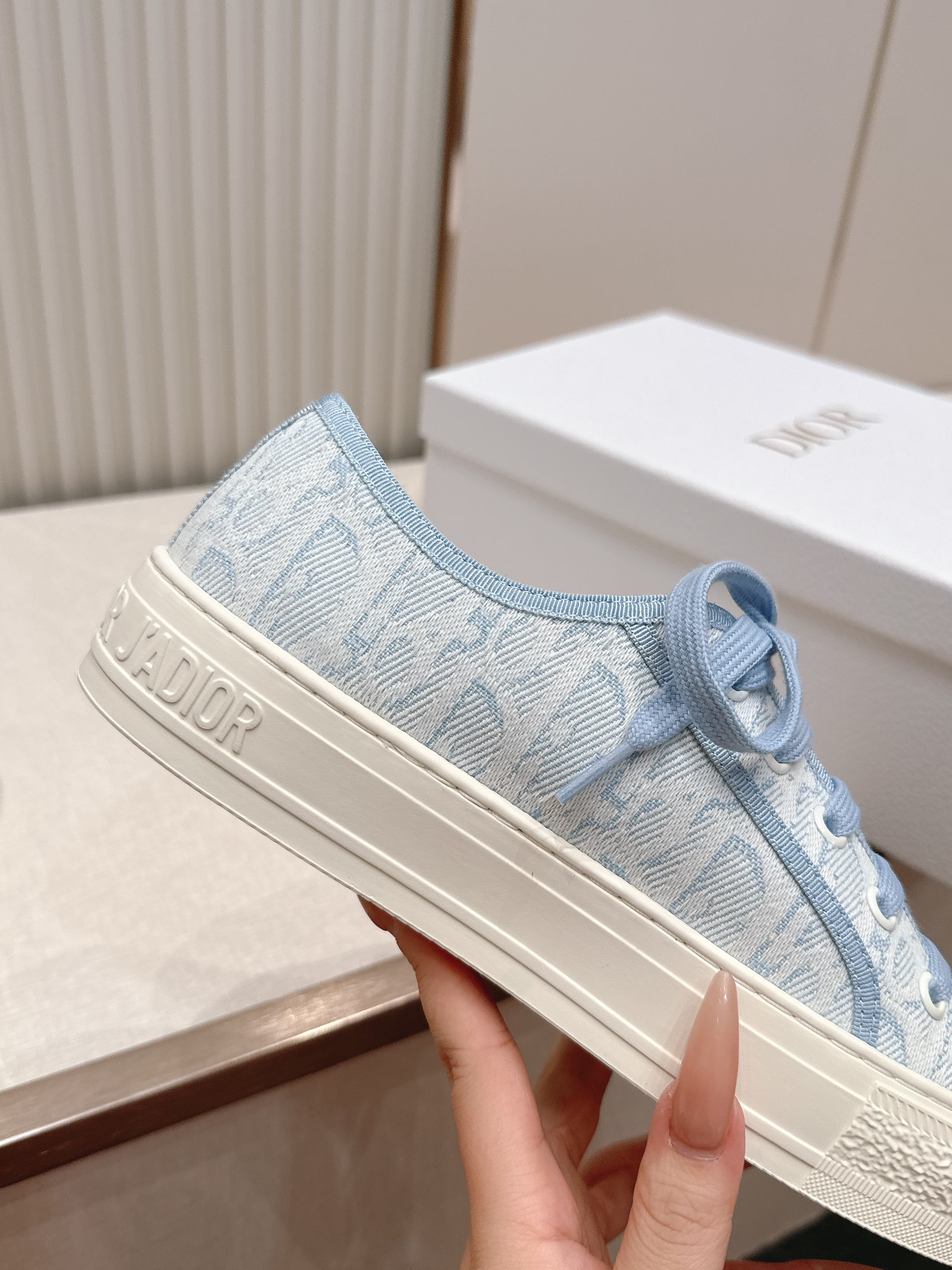 2026最新色系！ 顶级版本  Dior迪奥Walk'n系列 老花 刺绣 厚底帆布鞋 休闲鞋  全新升级