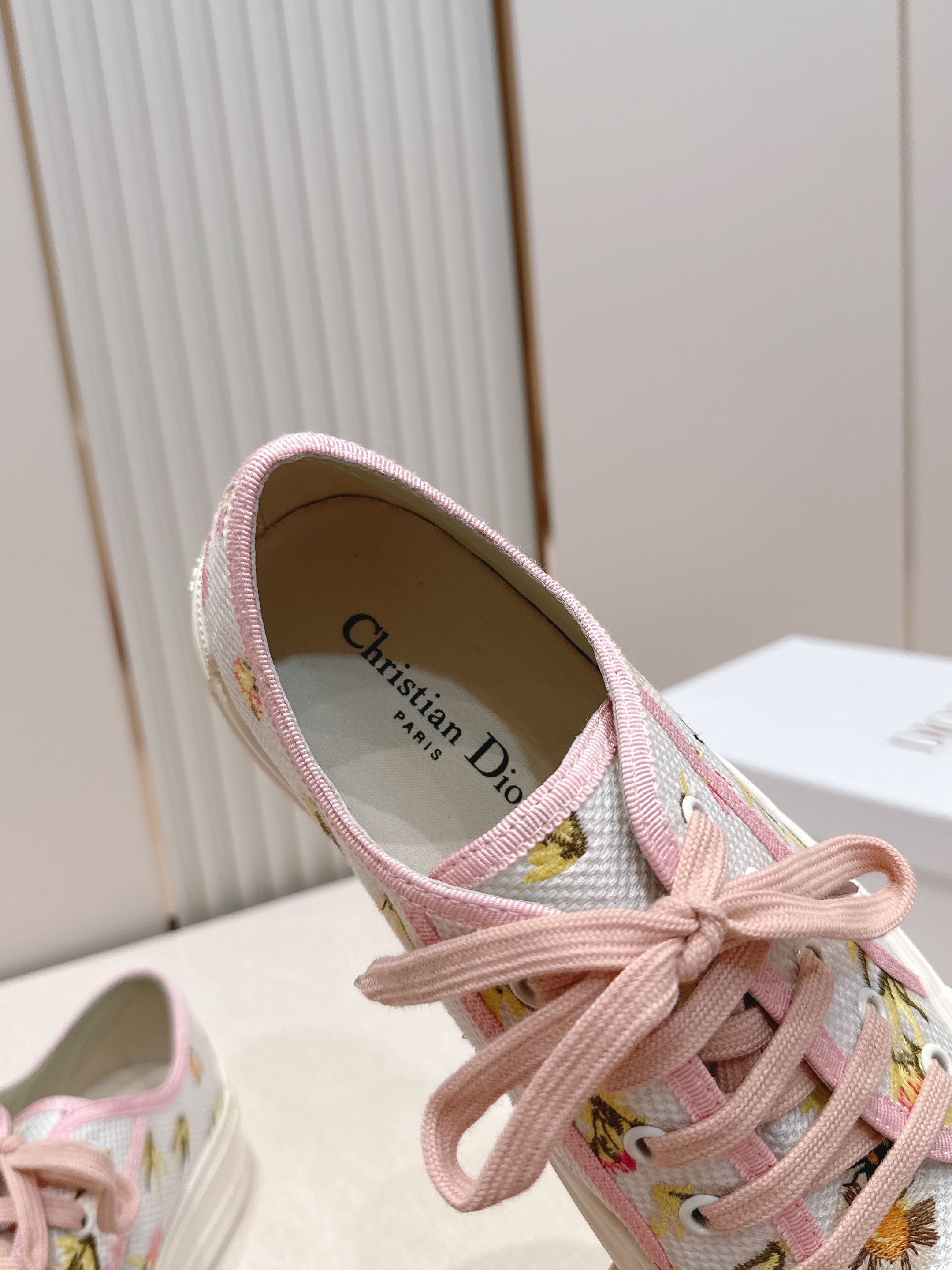 2026最新色系！ 顶级版本  Dior迪奥Walk'n系列 老花 刺绣 厚底帆布鞋 休闲鞋  全新升级