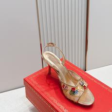 代购级Red chamber 26/夏季新款 花卉刺绣 高跟凉鞋✨RC这款金高跟凉鞋,鞋面采用精致花卉刺 代购级Red chamber 26/夏季新款 花卉刺绣 高跟凉鞋✨RC这款金高跟凉鞋,鞋面采用精致花卉刺