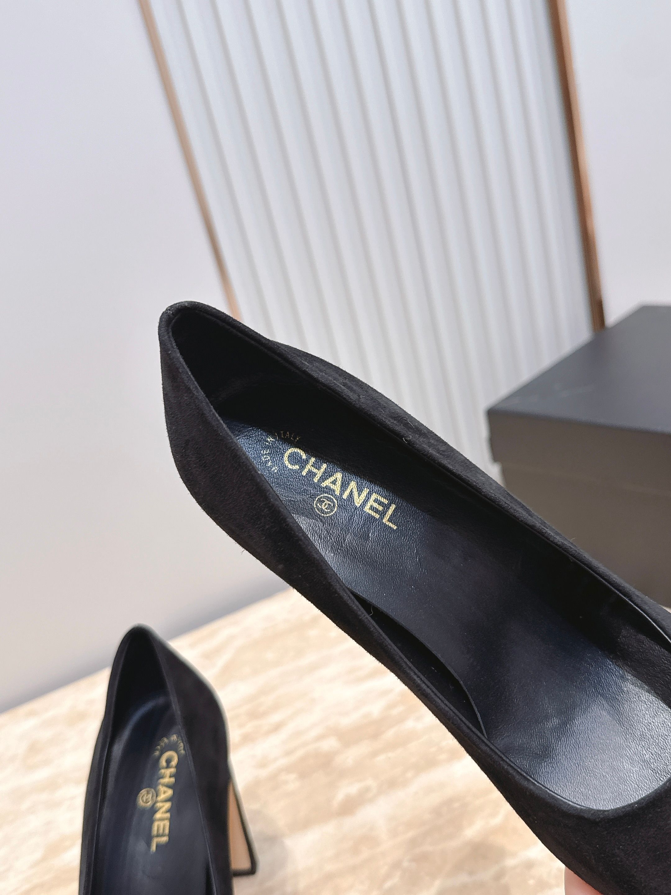 (7.5cm跟高) CHANEL 香奈儿26vs春夏专柜最新时装方头单鞋 简约又难以抗拒系 搭配展现与众
