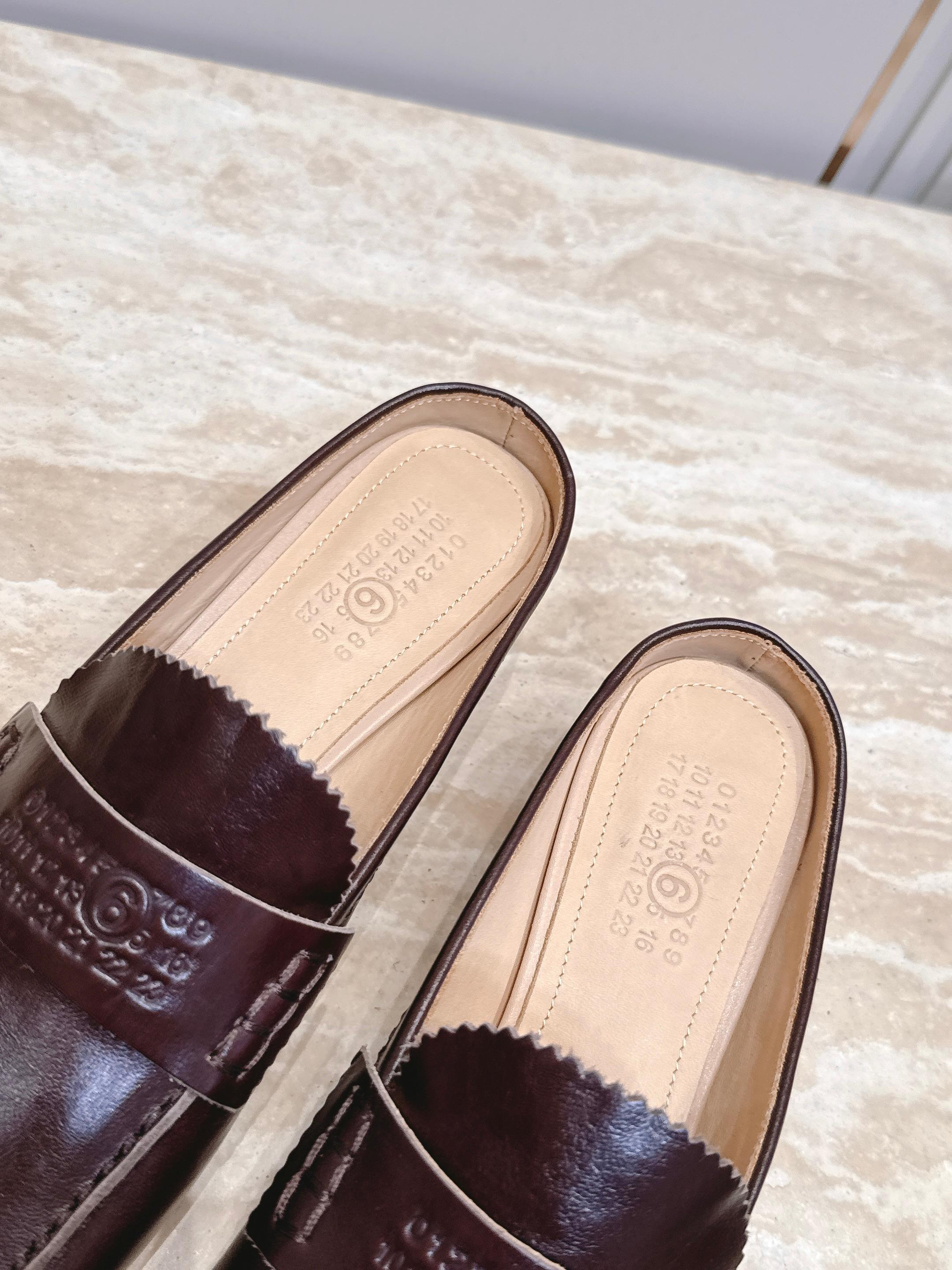 Maison Margiela mm6 马吉拉26vs早秋新款时装单鞋系列……【圆头乐福半拖单鞋】原版一