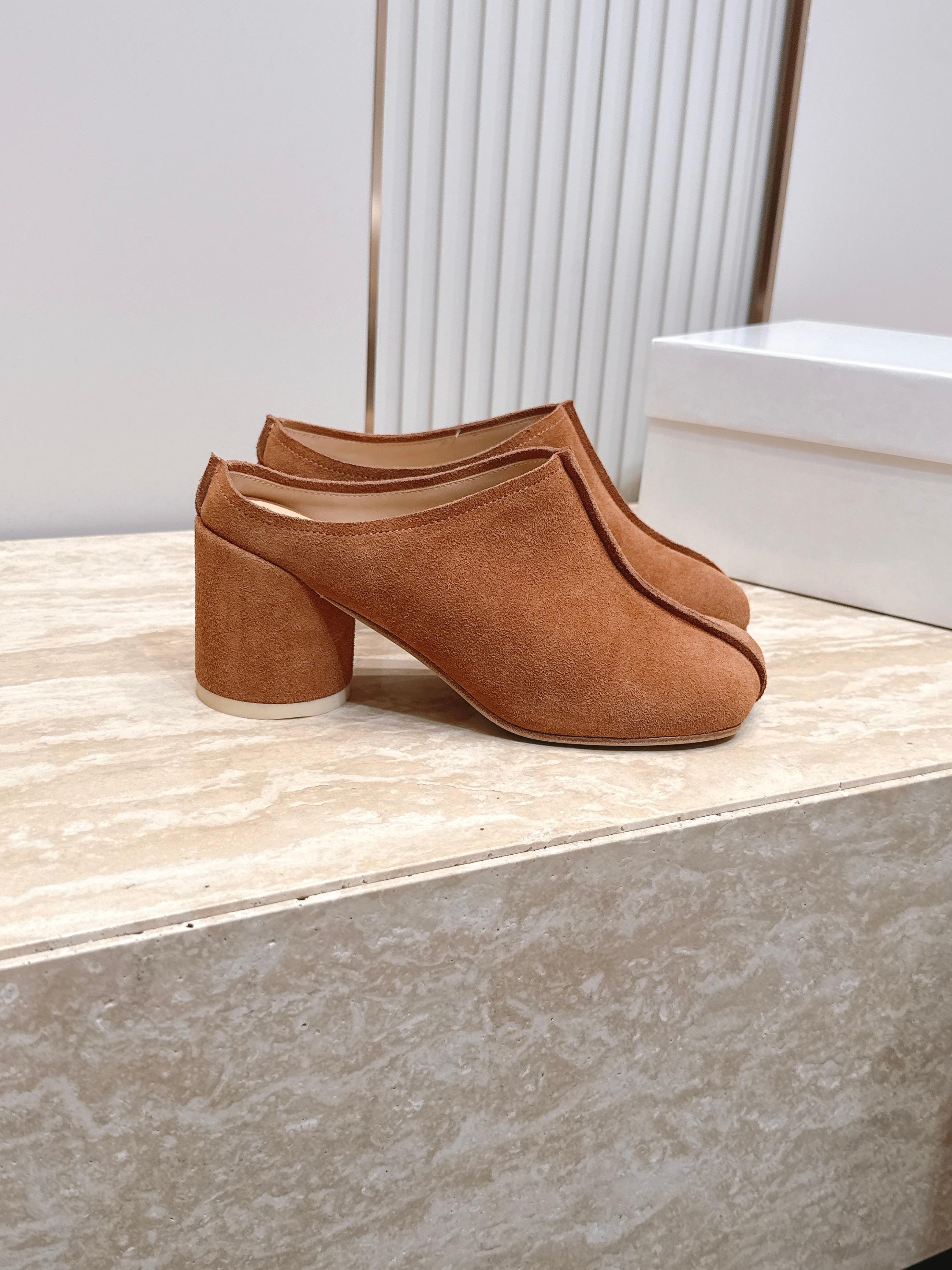 Maison Margiela mm6 马吉拉26vs早秋新款时装单鞋系列……【异形头半拖单鞋】原版一比