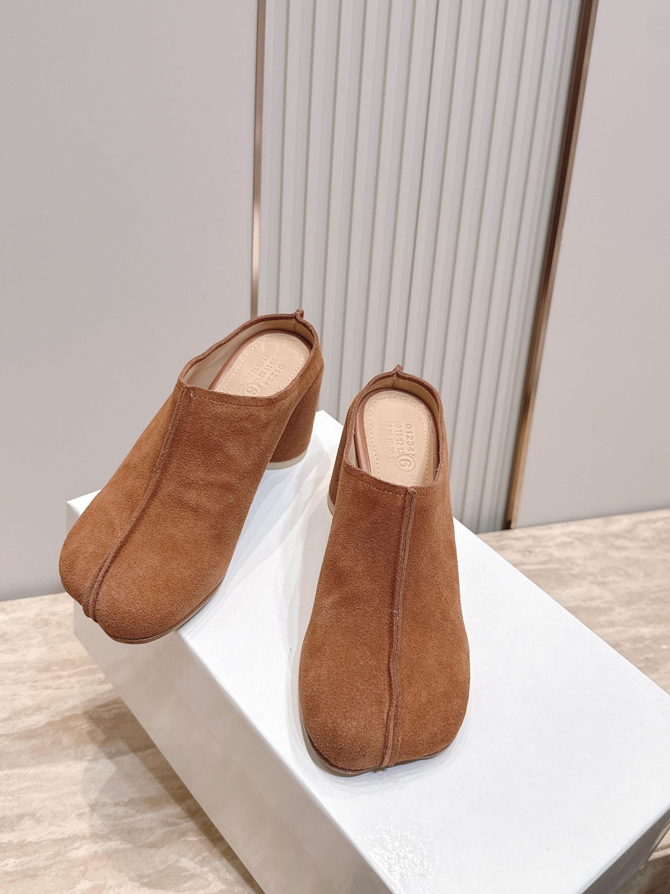 Maison Margiela mm6 马吉拉26vs早秋新款时装单鞋系列……【异形头半拖单鞋】原版一比