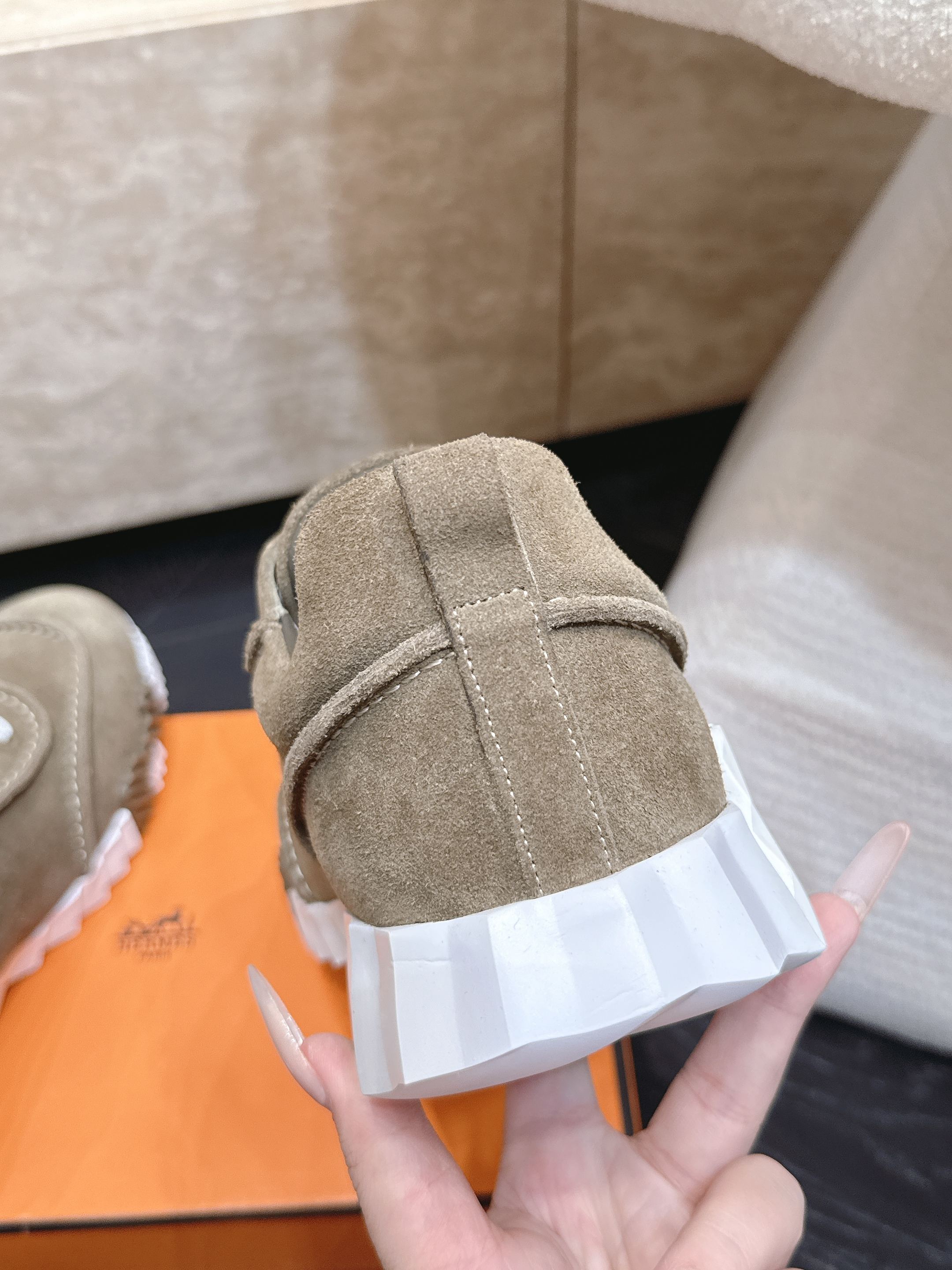 Hermes 爱马仕 2026 新款厚底休闲运动鞋德训鞋 情侣款 男士+10工艺极致，同步专柜上新.鞋子