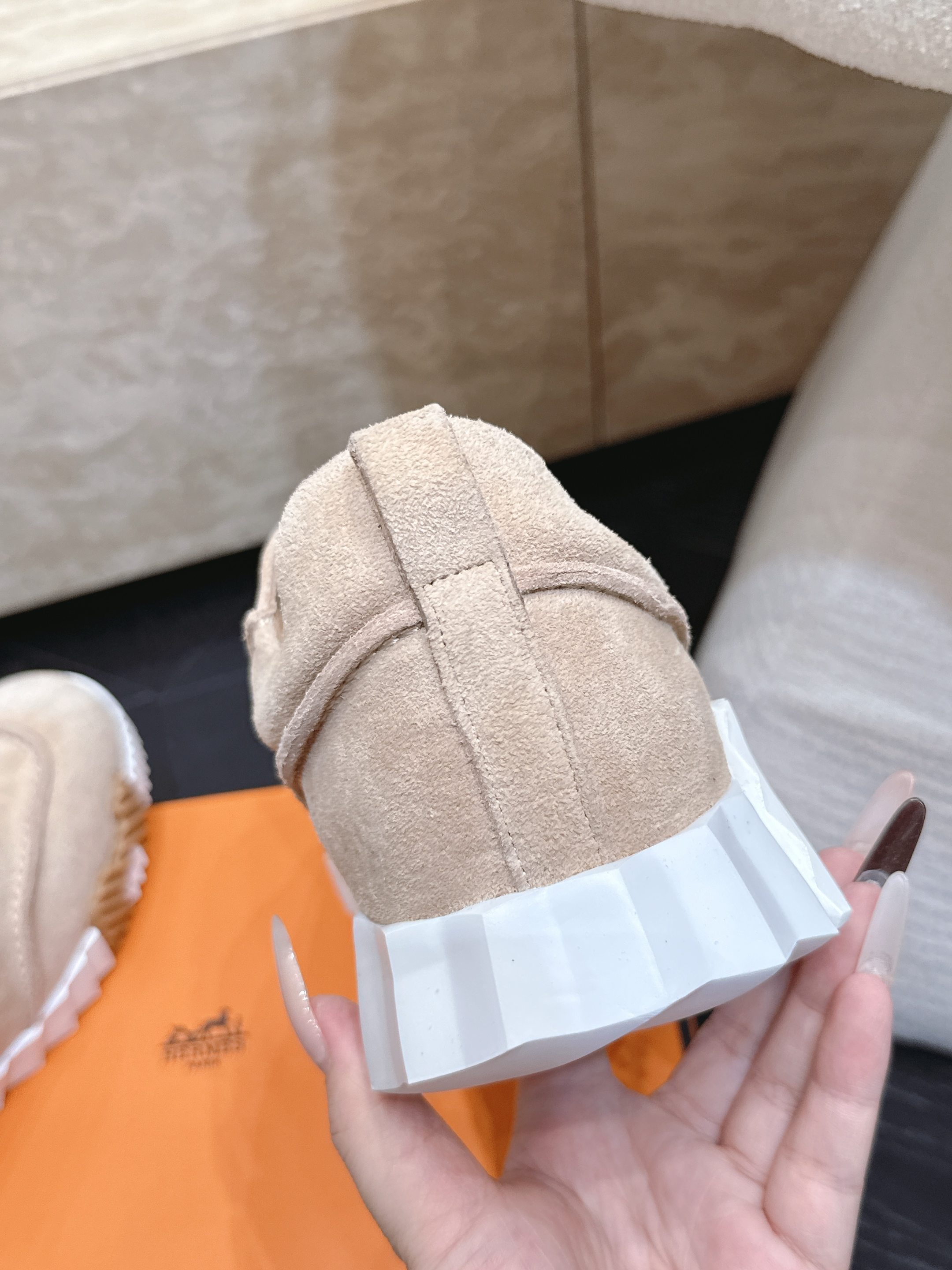 Hermes 爱马仕 2026 新款厚底休闲运动鞋德训鞋 情侣款 男士+10工艺极致，同步专柜上新.鞋子