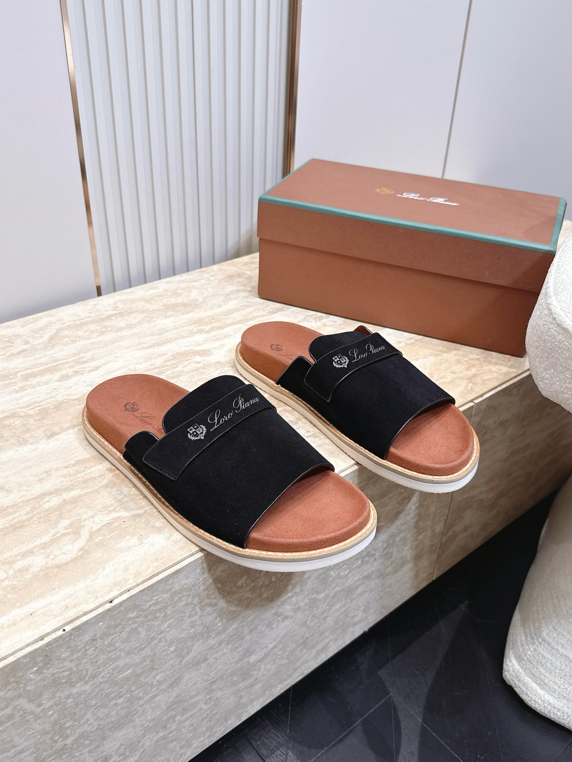 顶版 Brunello Cucinelli BC男士休闲男凉拖鞋饭列｜此款凉拖鞋鞋面料采用意大利进口高丝
