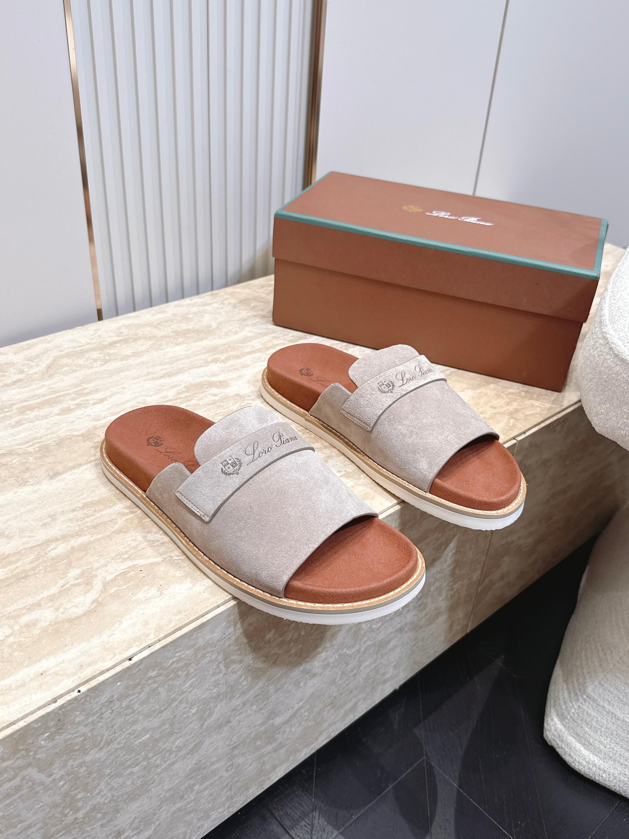 顶版 Brunello Cucinelli BC男士休闲男凉拖鞋饭列｜此款凉拖鞋鞋面料采用意大利进口高丝