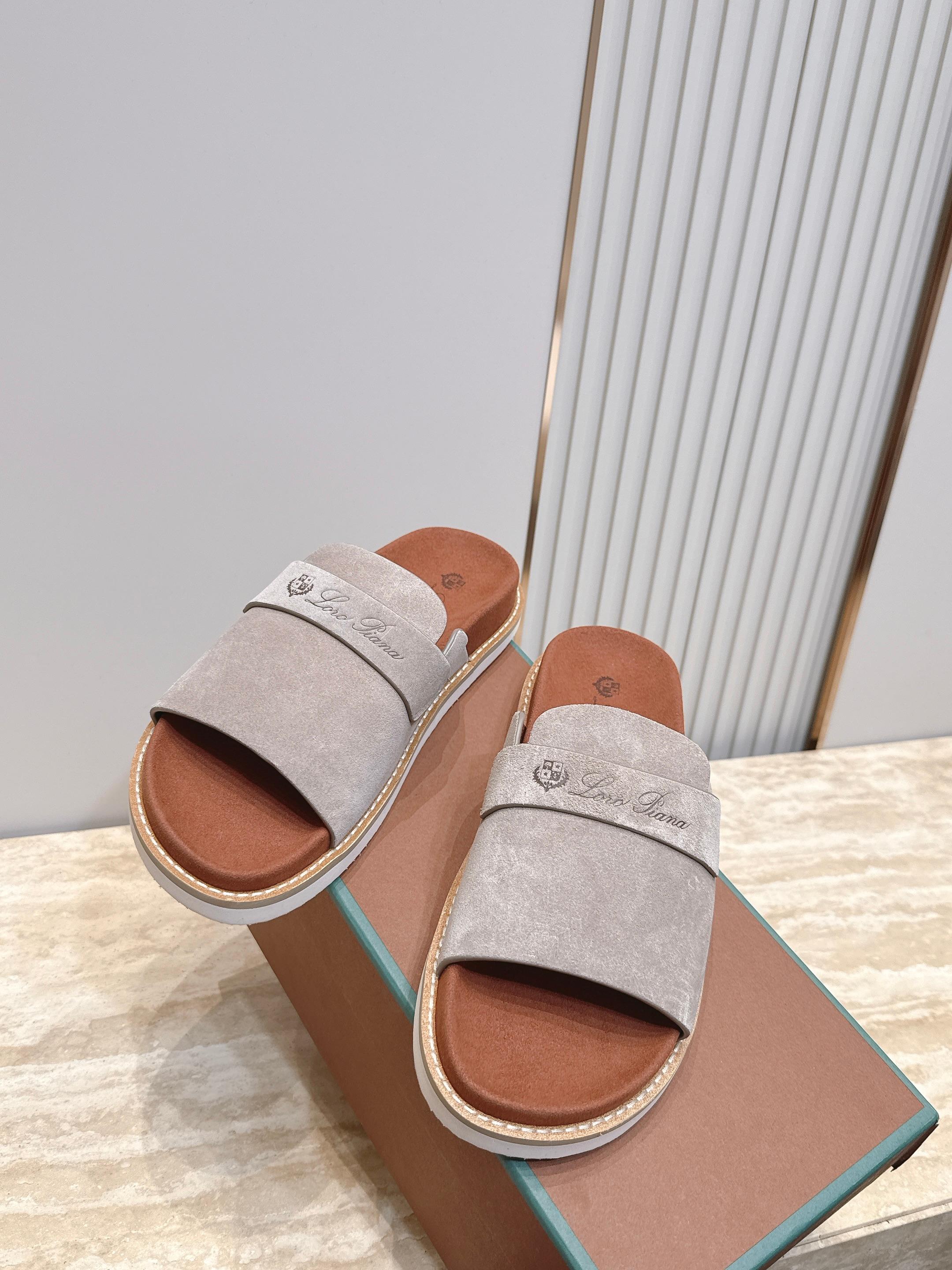 顶版 Brunello Cucinelli BC男士休闲男凉拖鞋饭列｜此款凉拖鞋鞋面料采用意大利进口高丝