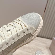 格力特款 JIMMYCHOO 新款休闲鞋小白鞋 Diamond Light Maxi 系列休闲鞋 光滑皮革拼粗粒闪粉材 格力特款 JIMMYCHOO 新款休闲鞋小白鞋 Diamond Light Maxi 系列休闲鞋 光滑皮革拼粗粒闪粉材