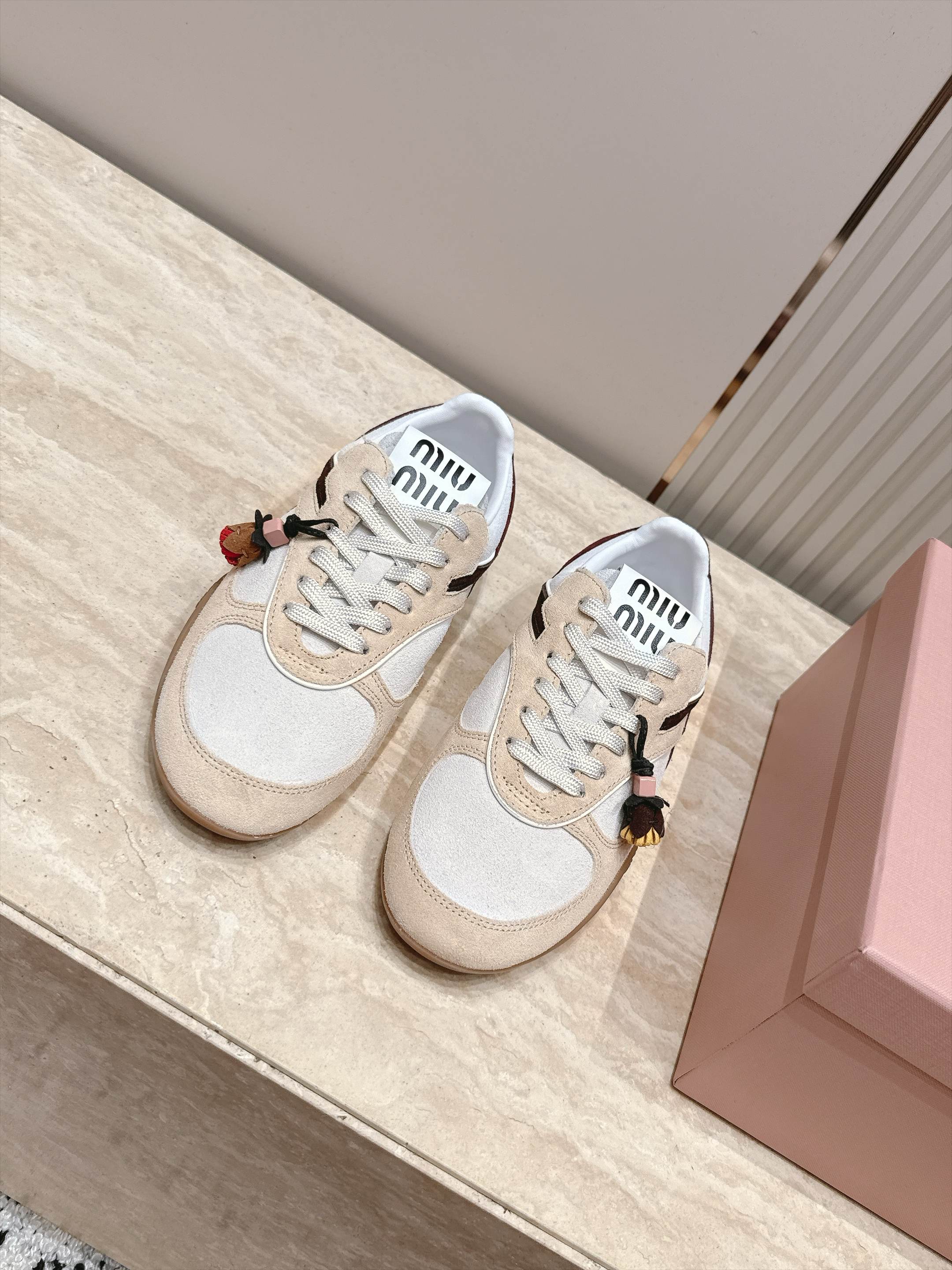 White Lace Up Sneakers