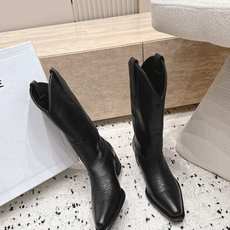 celine 思琳 秋冬最新款复古粗跟时装靴、牛仔靴 走秀款时尚博主同款 早秋力推单品!复古欧美风格 炸街必备单品 非 celine 思琳 秋冬最新款复古粗跟时装靴、牛仔靴 走秀款时尚博主同款 早秋力推单品!复古欧美风格 炸街必备单品 非