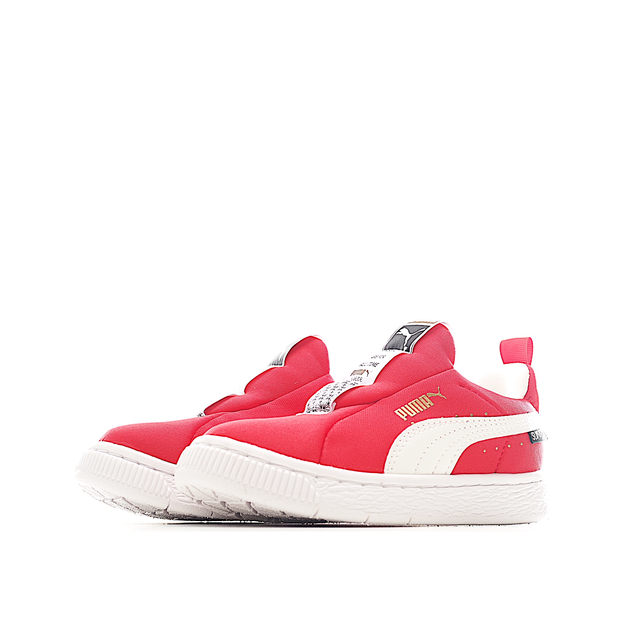 图片[3]-彪马复古一脚蹬休闲儿童板鞋 一脚蹬绒面板鞋，为孩子贴心打造，穿脱省心。以凹凸纹理细节、金属色 Logo 等细节，提升鞋款造型感，助力时髦出街。胶外底抓地耐穿，塑造平稳步伐。添加柔软织物鞋 面，舒适耐穿。 货号：4002 尺码：22-37-选品中心