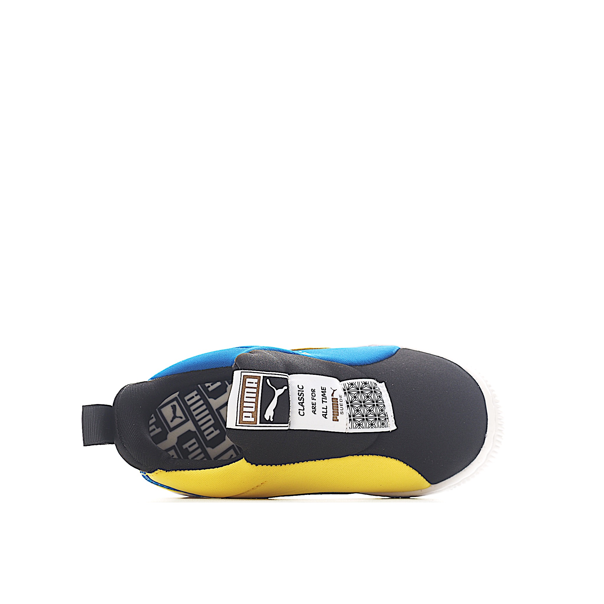 图片[4]-彪马复古一脚蹬休闲儿童板鞋 一脚蹬绒面板鞋，为孩子贴心打造，穿脱省心。以凹凸纹理细节、金属色 Logo 等细节，提升鞋款造型感，助力时髦出街。胶外底抓地耐穿，塑造平稳步伐。添加柔软织物鞋 面，舒适耐穿。 货号：4004 尺码：22-37-选品中心