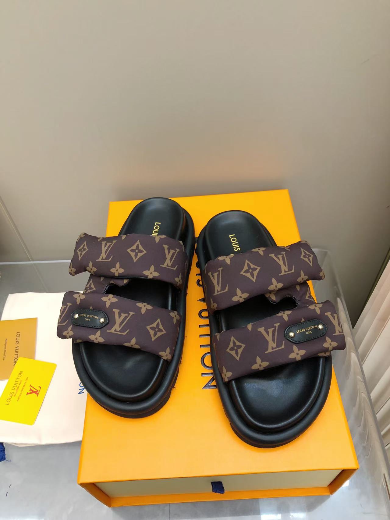 Louis Vuitton Pool Pillow Sandals - Comfortable & Stylish Couple Slides 2 a1743468859045 1856