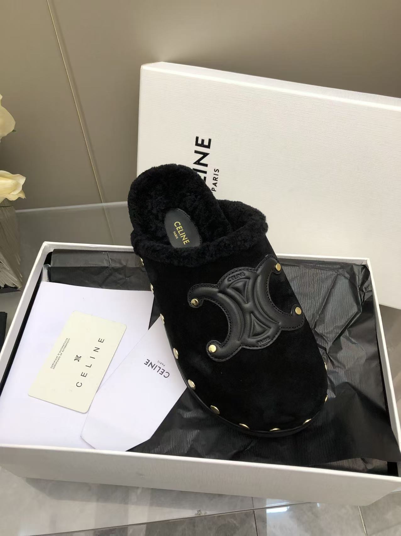 셀린느 브라운 스웨이드 빌켄슈톡 신발 98769 이미지 7